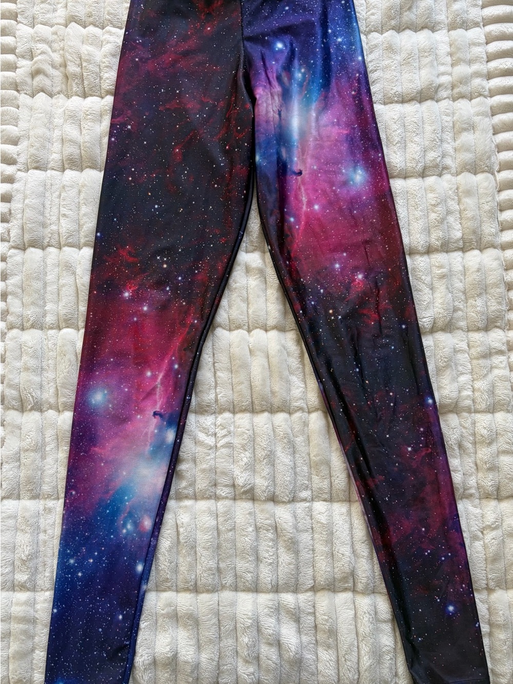 Blackmilk Galaxy Leggings - Pink & Blue Space Print